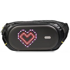 Divoom Pixoo Sling Bag C Премиум Влагостойкая сумка с Led Pixel Art Дисплеем & App управлением Черный цена и информация | Рюкзаки и сумки | 220.lv