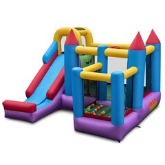 Costway iekštelpu un āra Bouncy Castle Bouncy pils ar garo slidkalniņu 325 x 323 x 230 cm цена и информация | Надувные и пляжные товары | 220.lv