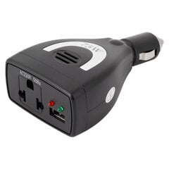 75 W DC12V uz maiņstrāvu automašīnas strāvas pārveidotāja pārveidotāja USB lādētāja adapteris cena un informācija | Sprieguma pārveidotāji | 220.lv