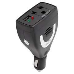 75 W DC12V uz maiņstrāvu automašīnas strāvas pārveidotāja pārveidotāja USB lādētāja adapteris cena un informācija | Sprieguma pārveidotāji | 220.lv