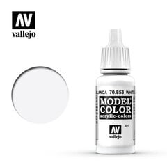 White Glaze 17 ml Model Color VALLEJO 70853 cena un informācija | Kolekcionējamie modeļi | 220.lv