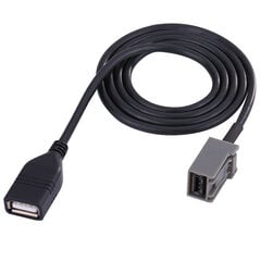 60 cm automašīnas USB 2.0 AUX ievades adaptera kabeļa audio pagarinātāja vads Honda Mitsubishi 2009 un turpmāk cena un informācija | USB adapteri automašīnas oriģinālai skaņas sistēmai | 220.lv