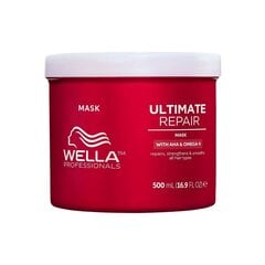 Intensīvas iedarbības matu maska ​​Wella Professionals Ultimate Repair Mask 500ml cena un informācija | Kosmētika matu stiprināšanai | 220.lv