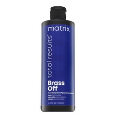 Matrix Total Results Brass Off Pigments Neitralizējoša maska neitralizējoša maska krāsotiem matiem 500 ml cena un informācija | Kosmētika matu stiprināšanai | 220.lv