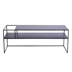 RTV galds SENSO FLOWER METAL 120x45 L - melns cena un informācija | TV galdiņi | 220.lv