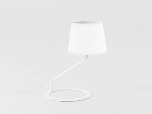 Galda lampa SHADE LAMP - balts abažūrs balta kāja balta kāja balta kāja balta kāja cena un informācija | Galda lampas | 220.lv