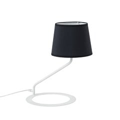 Galda lampa SHADE LAMP - abažūrs melns kāja balta kāja balta cena un informācija | Galda lampas | 220.lv