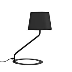 Galda lampa SHADE LAMP - abažūrs melns kāja melna melna cena un informācija | Galda lampas | 220.lv