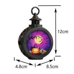 Helovīna LED ķirbju laterna, 4,8 x 8,5 x 12 cm cena un informācija | Svētku dekorācijas | 220.lv