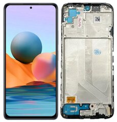 LCD + skārienjūtīgais displejs Xiaomi Redmi Note 10 4G/ Redmi Note 10s (atjaunots) Rāmis melns cena un informācija | Telefonu rezerves daļas un instrumenti to remontam | 220.lv