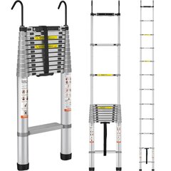 Neslīdošas saliekamās kāpnes Vevor, 4,59 m, 190 kg cena un informācija | Saliekamās kāpnes, celtniecības sastatnes | 220.lv