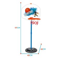 Basketbola statīvs ar bumbu, Woopie L-30722 117 cm cena un informācija | Spēles brīvā dabā | 220.lv