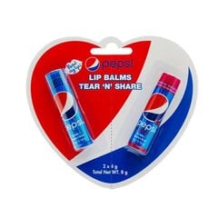 Lūpu balzamu komplekts Read My Lips Pepsi lūpu balzams, 2x4g cena un informācija | Lūpu krāsas, balzāmi, spīdumi, vazelīns | 220.lv