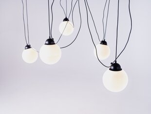 Piekaramā lampa POPO GLASS M 5 - melna cena un informācija | Lustras | 220.lv