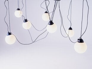 Piekaramā lampa POPO GLASS M 7 - melna cena un informācija | Lustras | 220.lv