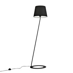 Stāvlampa SHADE LAMP - melns abažūrs ar melnu kājiņu cena un informācija | Stāvlampas | 220.lv