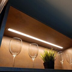 Lumare LED lampa zem skapja plakana, neitrāli balta cena un informācija | LED lentes | 220.lv