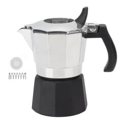 100ml Moka Pot Double Valve Augstspiediena melns Apakšējais Pot Iekšējais Antioksidācijas Pārklājums Itāļu kafijas automāts Mājai cena un informācija | Kafijas automāti | 220.lv