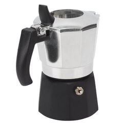 100ml Moka Pot Double Valve Augstspiediena melns Apakšējais Pot Iekšējais Antioksidācijas Pārklājums Itāļu kafijas automāts Mājai cena un informācija | Kafijas automāti | 220.lv