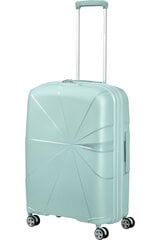 American Tourister средний чемодан  Starvibe Metalic Surf Blue M 67 см, цена и информация | Чемоданы, дорожные сумки | 220.lv