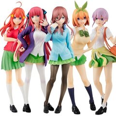 5 pc 18cm Anime Figure The Quintessential Quintuplets Nakano Ichika Nino Itsuki School Uniform Static Collection Model PVC Doll Toys цена и информация | Коллекционные модели автомобилей | 220.lv