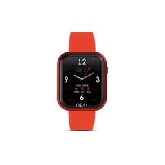 OPS sieviešu viedpulkstenis! SMART WATCH Zvans — OPSSW-14 — sarkana silikona siksniņa cena un informācija | Pulksteņi | 220.lv