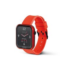 OPS sieviešu viedpulkstenis! SMART WATCH Zvans — OPSSW-14 — sarkana silikona siksniņa cena un informācija | Pulksteņi | 220.lv