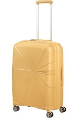 American Tourister средний чемодан  Starvibe Metallic Banana M 67 см цена и информация | Чемоданы, дорожные сумки | 220.lv