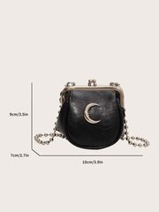 Vintage sieviešu mini soma Vienkārša personības ķēde cietās monētas Crossbody soma Viegla modes nauda jubilejai dzimšanas dienai dāvana dāvanai balta- cena un informācija | Sieviešu somas | 220.lv