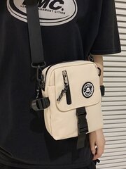 Vidusskolas studentu Universitātes pirmkursnieka daudzfunkcionāla stropu soma plecu soma ikdienas soma Mini vīriešu sprādzes dekori Crossbody Bag, rokassomiņa ceļojumiem, Co цена и информация | Женские сумки | 220.lv