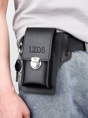 Mini jauns pretaizdzīšanas mobilais tālrunis Fanny Pack vīriešu darba mobilā tālruņa soma, jostas soma PU ādas biznesa ikdienas minimālistisks ceļojumu birojam Waterpoof Po cena un informācija | Sieviešu somas | 220.lv