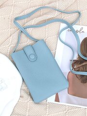 Litchi reljefs tālruņa maciņš Baby Blue Modes Crossbody soma цена и информация | Женские сумки | 220.lv