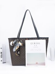 Bow Decor Ģeometriski grafiski šauri šalles dekori Tote Bag with Clutch Bag, Labākā darba soma sievietēm цена и информация | Женские сумки | 220.lv