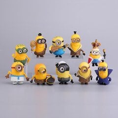 10 gab. Pvc Bērniem Mini cute figūriņu rotaļlietu dzimšanas dienas dāvanu minionu modeļi cena un informācija | Interjera priekšmeti | 220.lv