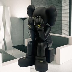 Karikatūra Kaws Model Art Rotaļlietas Figūras Mājas Ornamentu Dekorācijas Bērniem Dāvanas Melns cena un informācija | Interjera priekšmeti | 220.lv