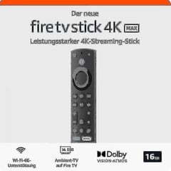 Абсалютна новая прылада для струменевай перадачы Amazon Fire Tv Stick 4k Max | Падтрымлівае Wi-Fi 6e, Ambient Experience цена и информация | Контроллеры | 220.lv