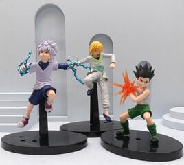 3 шт 15 см Hunter x Hunter GON FREECSS Аниме Фигурка Killua Zoldyck Action Figure Kurapika Figurine Adult Collectible Model цена и информация | Коллекционные модели автомобилей | 220.lv