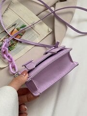 Mini Flap Square Bag rozā cena un informācija | Sieviešu somas | 220.lv