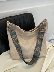 Jauna rudens un ziemas lielas ietilpības kausa soma Crossbody soma sieviešu plecu somai, lielas ietilpības klēpjdatora soma, mode, moderna, PU ādas soma Retr цена и информация | Женские сумки | 220.lv