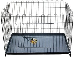 Клетка для животных Happy Pet, 91x62x67 см, черная цена и информация | Переноски, сумки | 220.lv