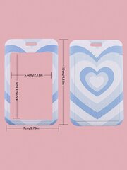 1 Pc Cute Love Heart poliestera aukla ar ABS karšu turētāja ID turētāju atslēgām, darbam skolas birojā, plaši izmanto atslēgām, atslēgu piekariņam, seifam, цена и информация | Женские сумки | 220.lv