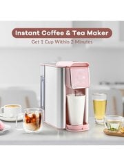 Mecity Pink kafijas automāts 3-in-1 vienas porcijas kafijas automāts, K-Cup kafijas kapsulai, malta kafija, beramā tēja, 6 līdz 10 unces tase, noņemama 50 Oz Wa цена и информация | Средства для интимной гигиены | 220.lv