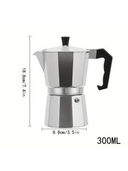 1 gab itāļu stila espresso automāts — alumīnija Moka katls stiprai un aromatizētai kafijai — viegli lietojams un tīrāms цена и информация | Средства для интимной гигиены | 220.lv