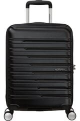 Чемодан для ручной клади American Tourister Flashline Shadow Black, 55 cm цена и информация | Чемоданы, дорожные сумки | 220.lv