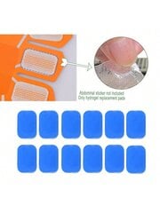 Rezerves Premium Hydrogel Pad 6x4cm nomaiņas elektrodu spilventiņi vēdera muskuļu stimulatoram masierim atkārtoti lietojami gēla spilventiņi 30gab цена и информация | Средства для интимной гигиены | 220.lv