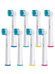 8gab./komplektā Precision Clean zobu birstes galva saderīga ar Oral B elektrisko zobu birsti цена и информация | Средства для интимной гигиены | 220.lv