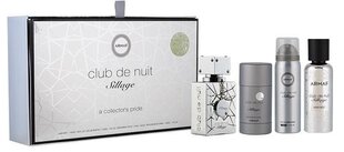 Komplekts Armaf Club De Nuit Sillage vīriešiem: smaržas EDP, 30 ml + ķermeņa smidzinātājs, 50 ml + matu sprejs, 55 ml + zīmuļa dezodorants, 75 g cena un informācija | Vīriešu smaržas | 220.lv