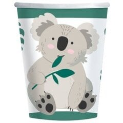 Vienreizējās lietošanas krūzes 250ml 'Koala', 8 gab cena un informācija | Vienreizējie trauki | 220.lv