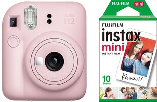 Fujifilm Instax Mini 12, ziedu rozā + plēve cena un informācija | Videokameras | 220.lv