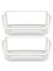 (2PACK) 240356402 Ledusskapja augšējo durvju plaukts, caurspīdīga tvertne, durvju tvertne, saderīga ar Frigidaire, Kenmore, Electrolux ledusskapja rezerves plauktiem cena un informācija | Intīmās higiēnas līdzekļi | 220.lv